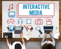 Interactive Media Gadget Electronics Technology Concept
