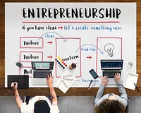 Entrepreneurship Business Plan Strategy Diagram Concept