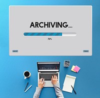 Connection Data Streaming Download Archiving Concept