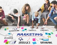 Marketing Ideas Share Research Planning Concept