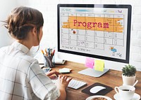 Program Agenda Planner Reminder Calendar To Do Concept