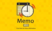 Memo Schedule Notes Plan Notice Concept