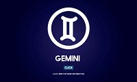 Gemini Zodiac Sign Horoscope Myth Stars Symbol Concept