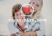 Flirt Date Love Valantine Romance Heart Passion Concept