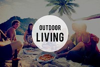Outdoor Living Summer Friendship Beach Vacation Concept
