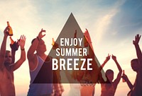 Enjoy Summer Breeze Friendship Beach Vacation Concept