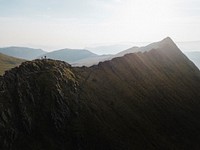 View of Helvellyn range at the Lake District in England
