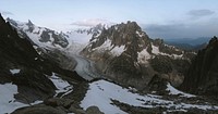 Road in between Mont Blanc massif