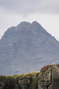 Rocky cliff at Isle of Skye, Scotland
