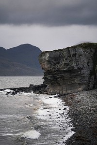 Rocky shore at Isle of Skye, Scotland
