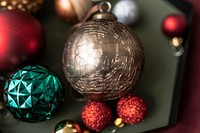 Festive shiny Christmas ornament collection