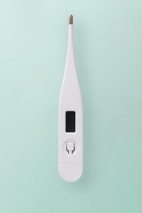 White digital thermometer