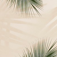 Green palm leaf psd background