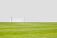 Football grass field border, sport photo psd