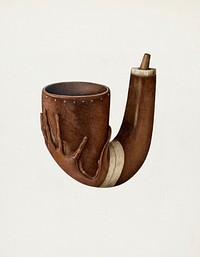 Pipe (ca. 1939) by Malcolm Hackney. Original from The National Gallery of Art. Digitally enhanced by rawpixel.