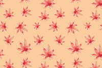 Vintage Japanese floral pattern background, remix from artworks by Megata Morikaga