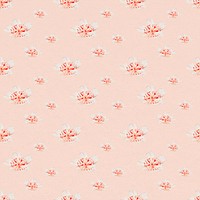 Japanese floral seamless pattern background, remix from artworks by Megata Morikaga