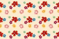 Sweet William floral pattern background, remix from artworks by Zhang Ruoai