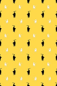 Pattern psd with black cat background, remixed from artworks by édouard Manet