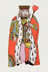 King of Hearts illustration from Alice&rsquo;s Adventures in Wonderland by Lewis Carroll, remixed from artworks by William Penhallow Henderson