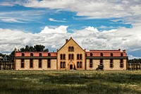 The Wyoming Territorial Prison. Original image from Carol M. Highsmith&rsquo;s America, Library of Congress collection. Digitally enhanced by rawpixel.