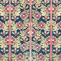 Art nouveau chrysanthemum flower pattern design resource