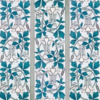 Art nouveau columbine lower pattern design resource