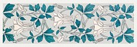 Art nouveau columbine flower pattern design resource