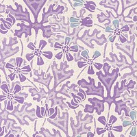 Art nouveau geranium flower pattern design resource