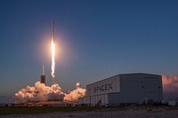 ECHOSTAR 105/SES&ndash;11 MISSION (2017). Original from Official SpaceX Photos. Digitally enhanced by rawpixel.