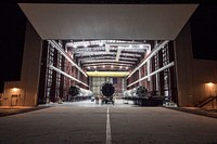 Landed rockets in hangar 39A (2016). Original from Official SpaceX Photos. Digitally enhanced by rawpixel.
