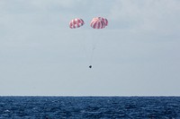 CRS-6 Splashdown (2015). Original from Official SpaceX Photos. Digitally enhanced by rawpixel.