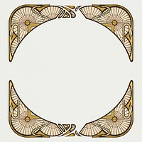 Art nouveau pattern element, remixed from the artworks of <a href="https://www.rawpixel.com/search/Alphonse%20Maria%20Mucha?sort=curated&amp;page=1">Alphonse Maria Mucha</a>