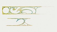 Art nouveau draft psd element, remixed from the artworks of <a href="https://www.rawpixel.com/search/Alphonse%20Maria%20Mucha?sort=curated&amp;page=1">Alphonse Maria Mucha</a>