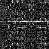 Vintage black brick wall pattern background vector, remix from artworks by Samuel Jessurun de Mesquita