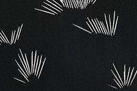 Vintage white mark pattern black background, remix from artworks by Samuel Jessurun de Mesquita