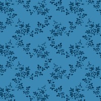 Botanical blue vintage style background vector