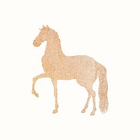 Tan horse illustration vector