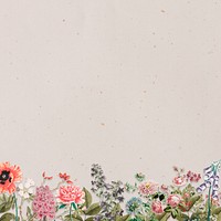 Spring background with vintage flowers