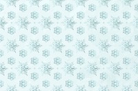 Snowflake new year pattern background vector, remix of photography by Wilson Bentley