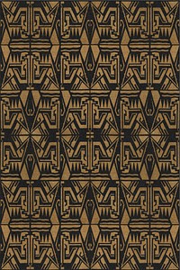 Vintage art decor gatsby pattern background vector, featuring public domain artworks