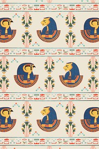 Egyptian Tefnut seamless pattern background | Premium Vector - rawpixel