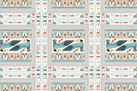 Egyptian ornamental vector seamless pattern background