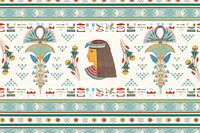 Decorative ancient Egyptian ornament pattern background
