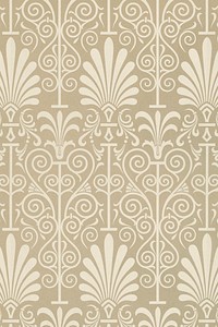 Decorative ancient beige Greek key pattern background