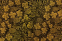 Vintage floral pattern background remix from artwork by William Morris