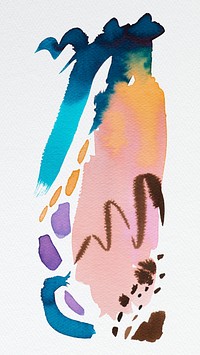 Mixed watercolor brush paint phone background