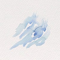 Abstract blue watercolor hand painted background vector