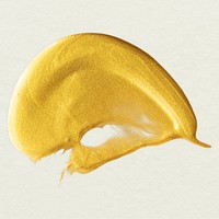 Metallic yellow paint stroke illustration