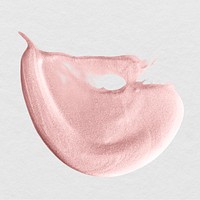 Metallic pink paint stroke illustration